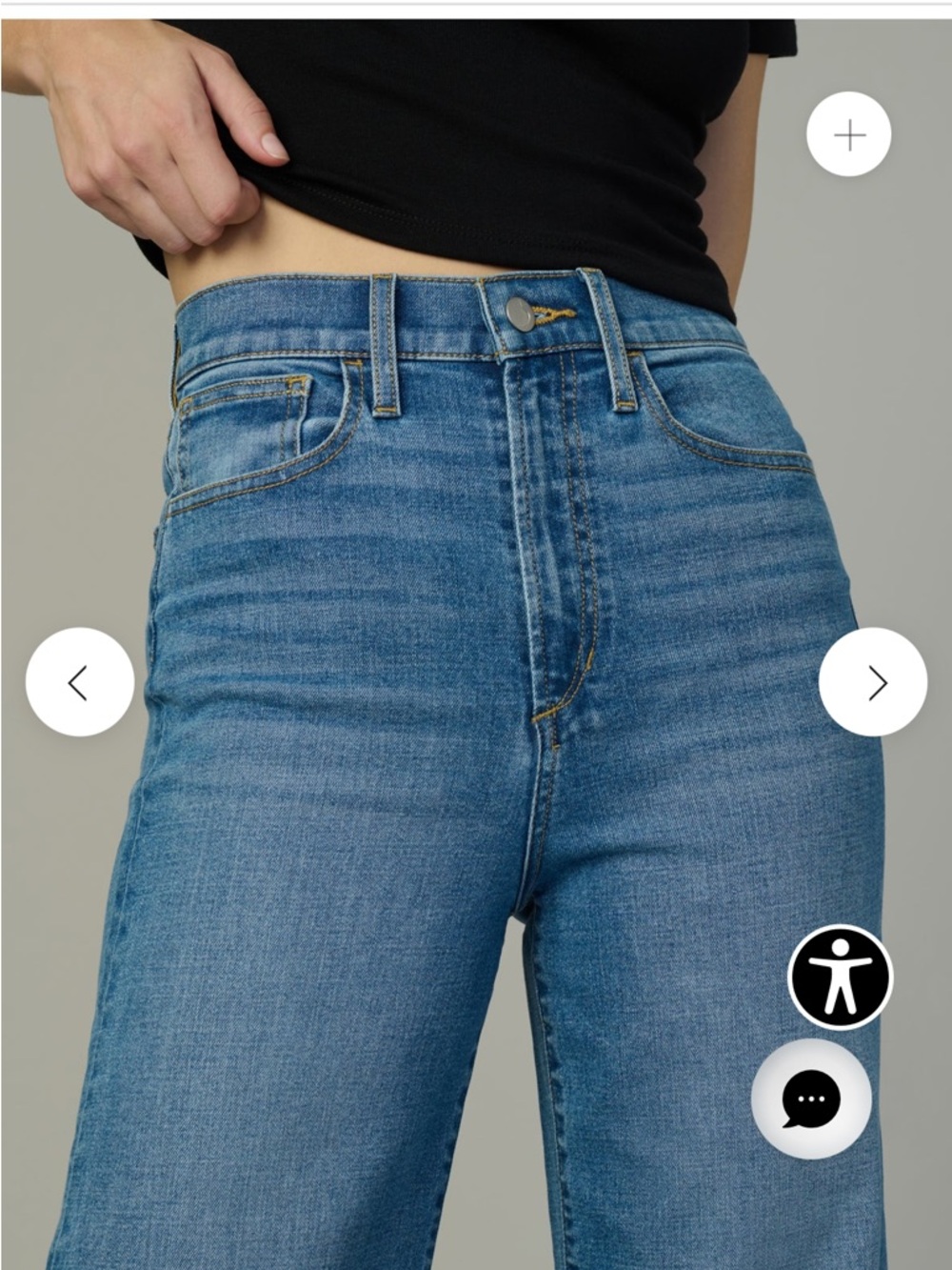 Joe's Jeans High-Rise Straight Leg Medium Blue Jeans